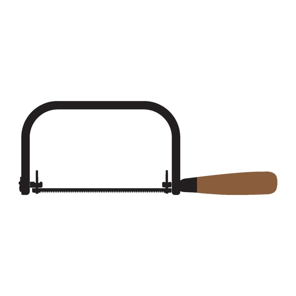 Wood saw icon vector