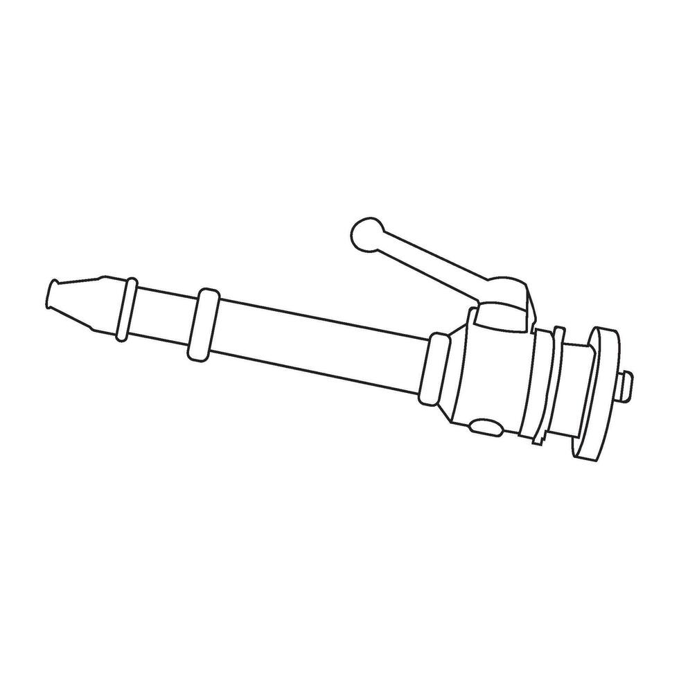 firefighter jet nozzle icon vector
