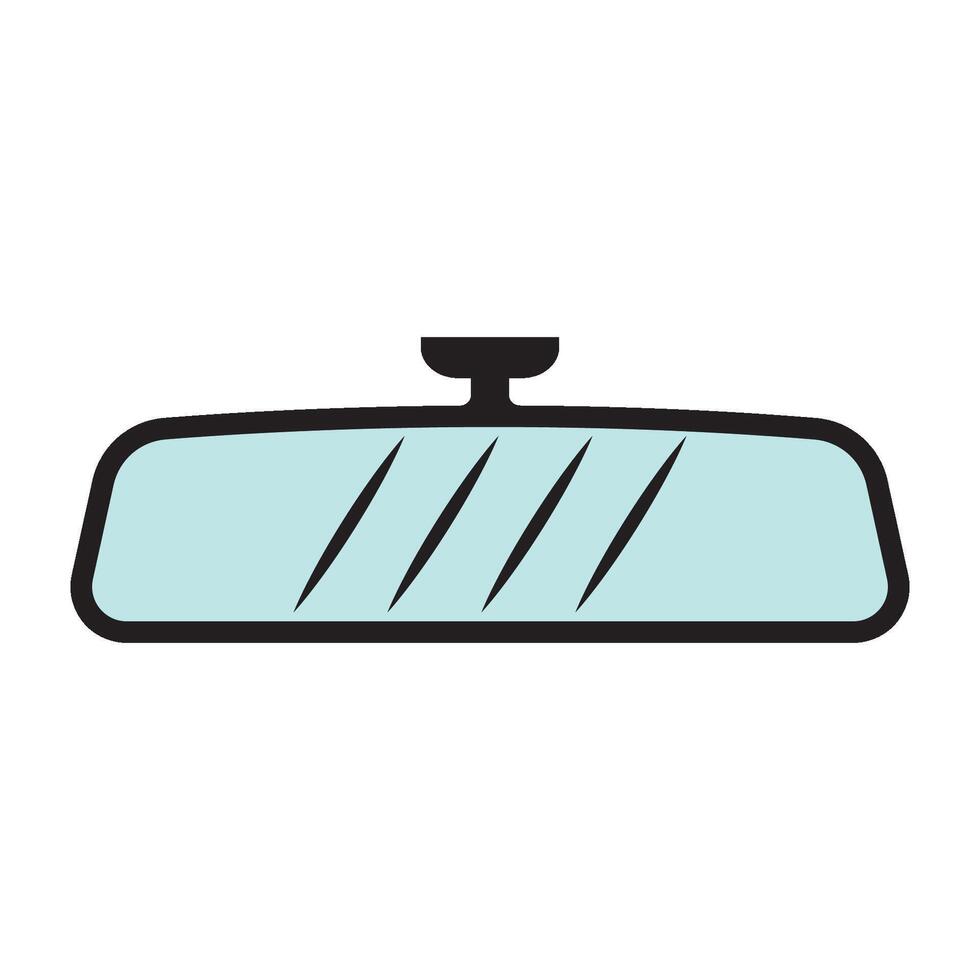 Car mirror icon vector