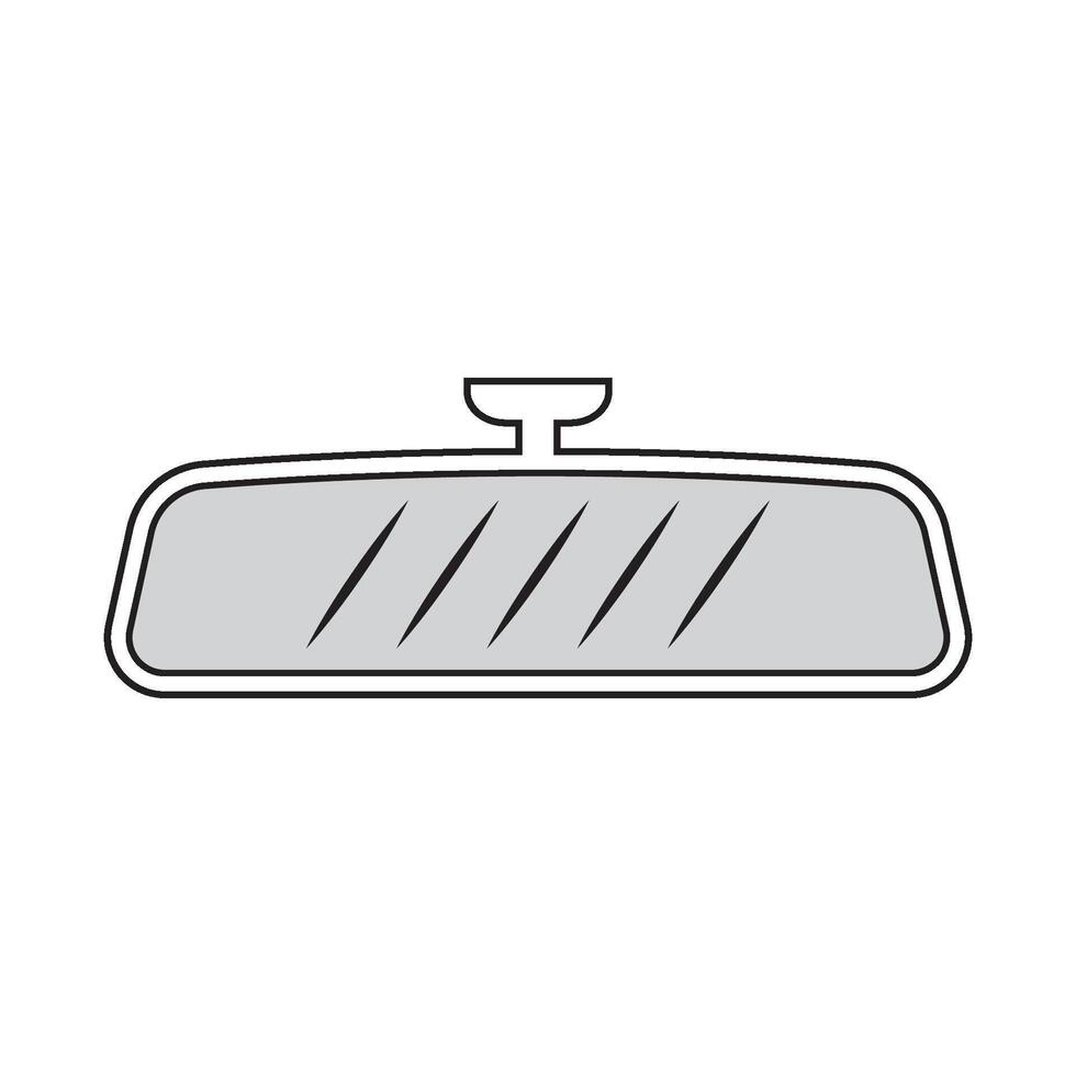 Car mirror icon vector