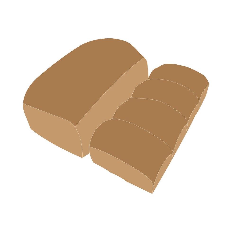 Bread icon design vector