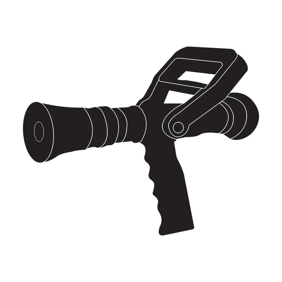 firefighter jet nozzle icon vector