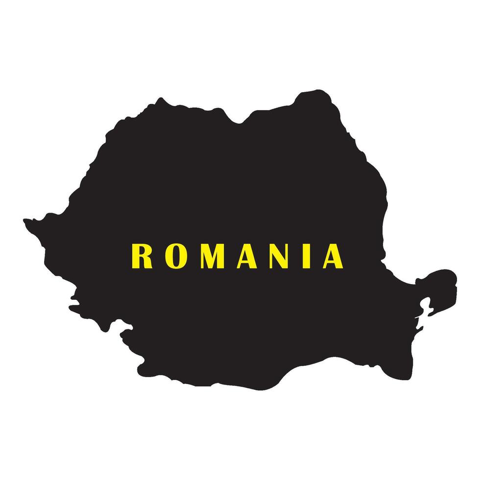 Romania map icon vector
