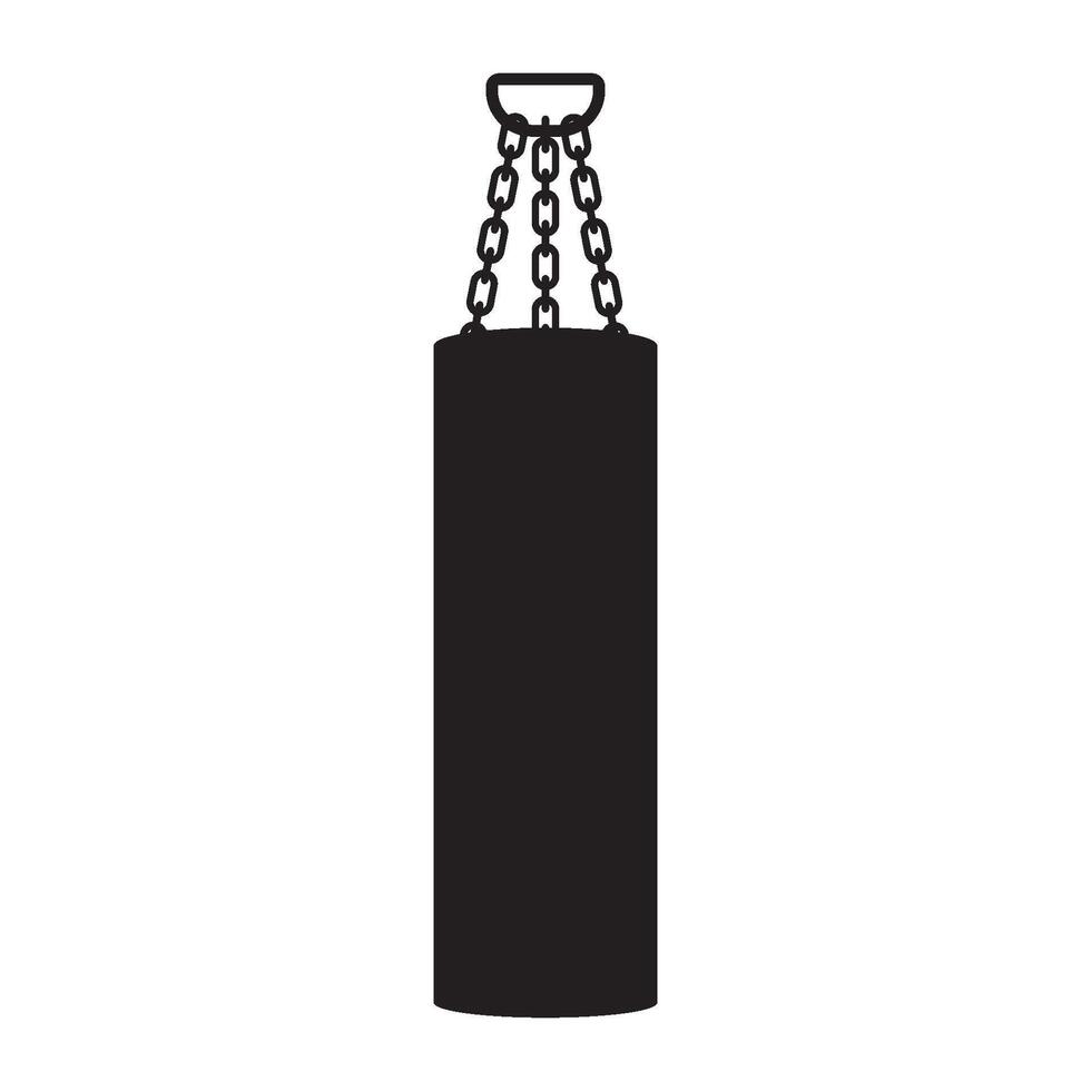 Punching bag icon vector