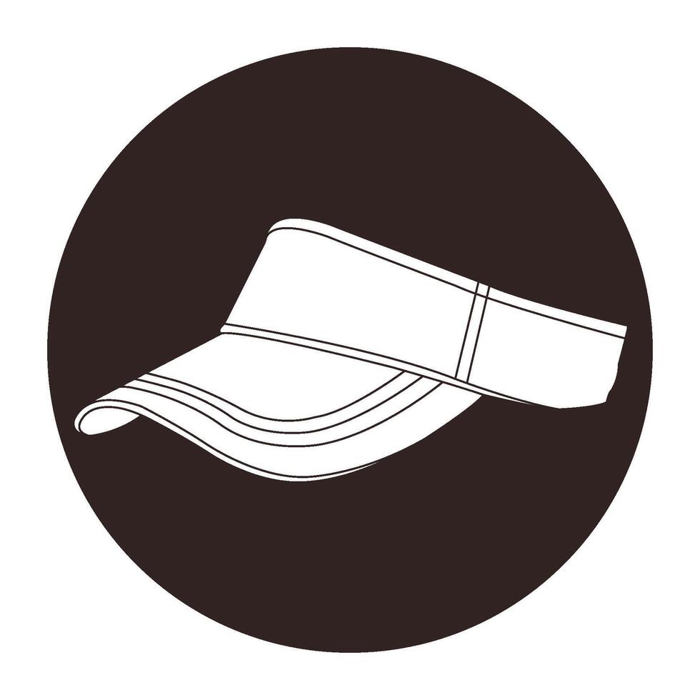 Golf hat icon vector