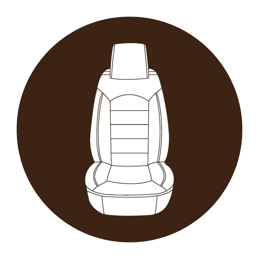 Car seat icon vector