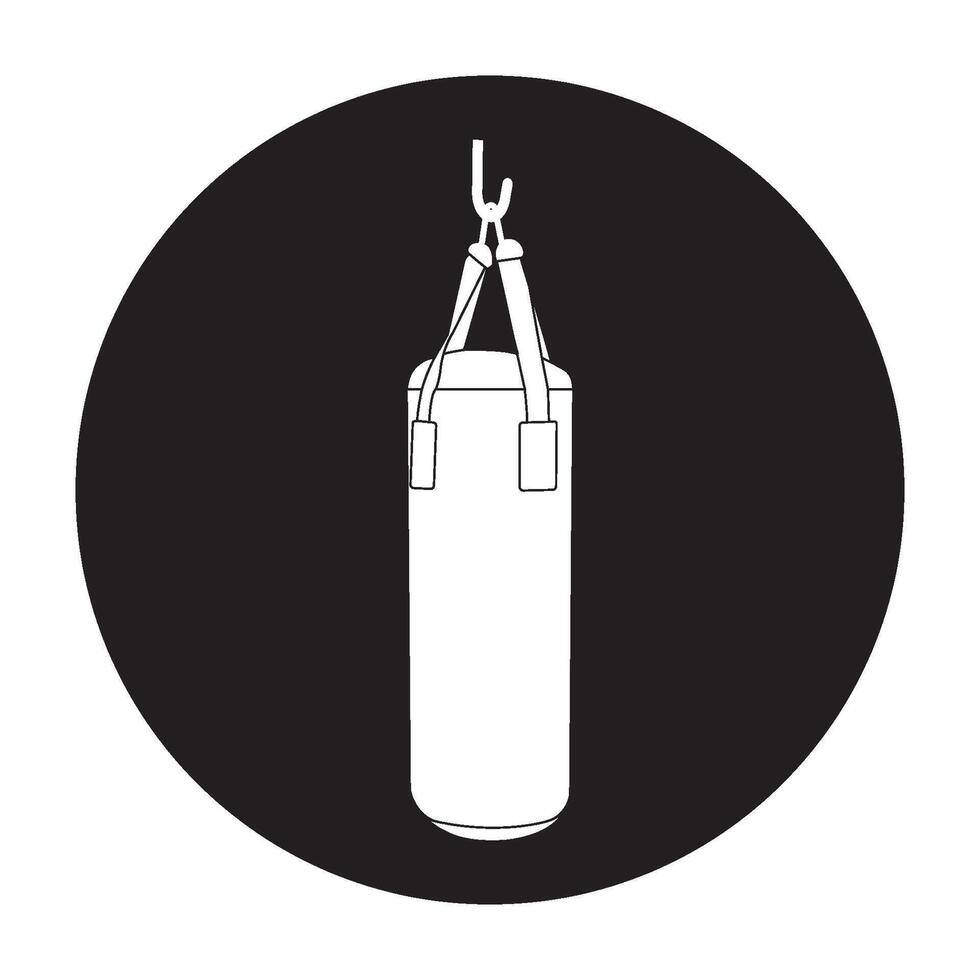 Punching bag icon vector