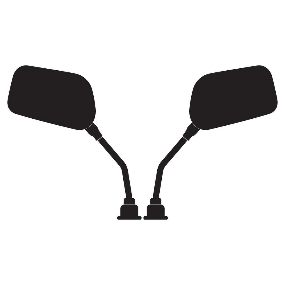 Motorcycle mirror icon vector