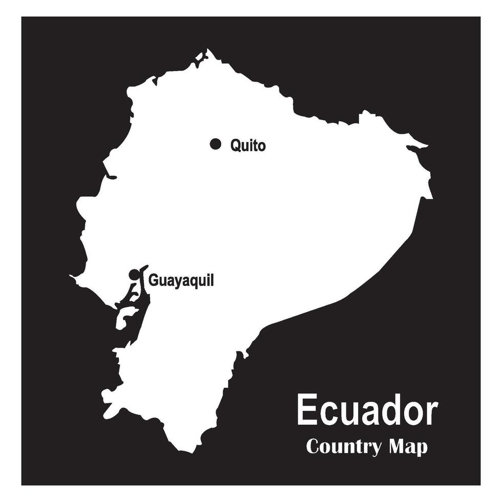 Ecuador map icon vector