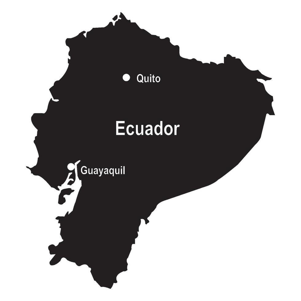 Ecuador map icon vector