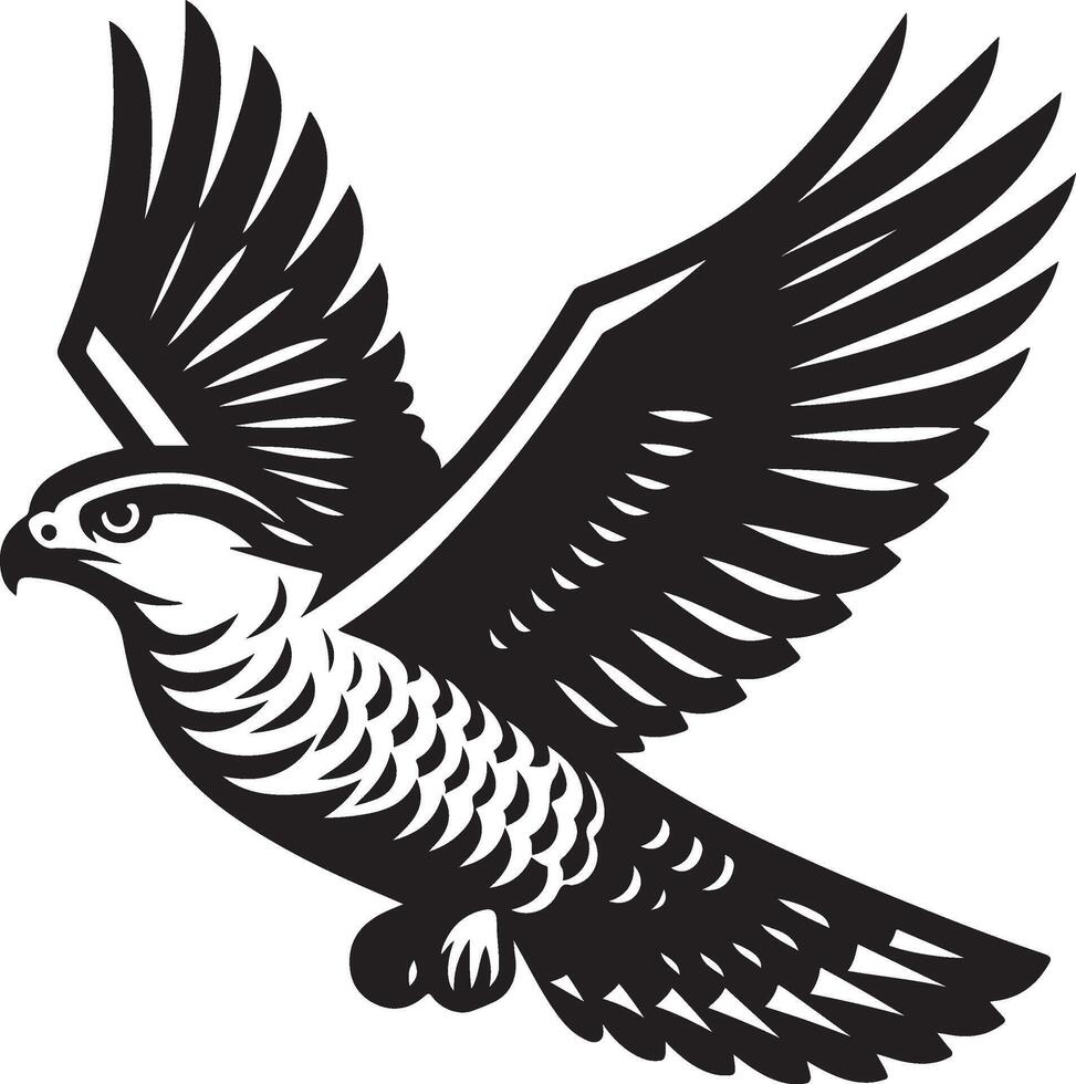 goshawk art Illustration vector