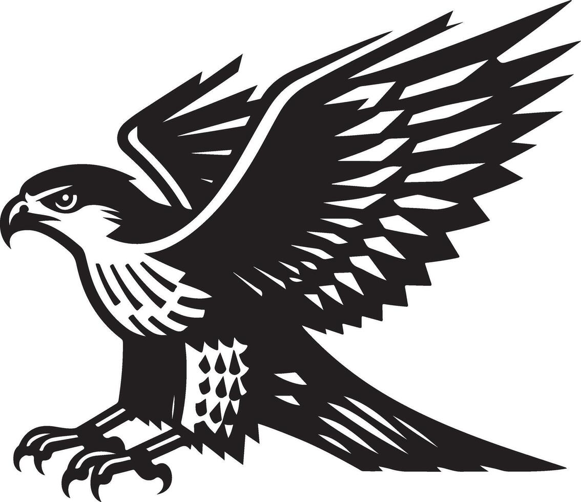 goshawk art Illustration vector