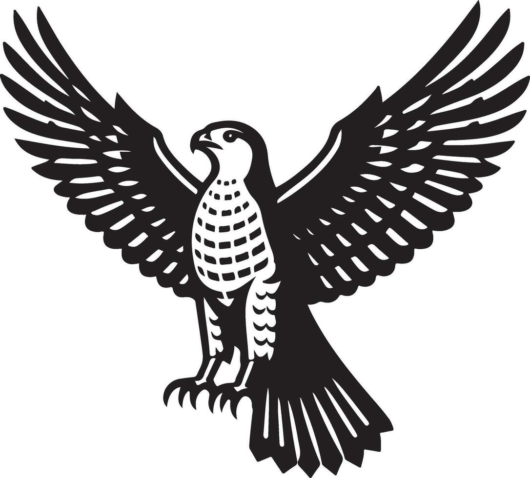 goshawk art Illustration vector