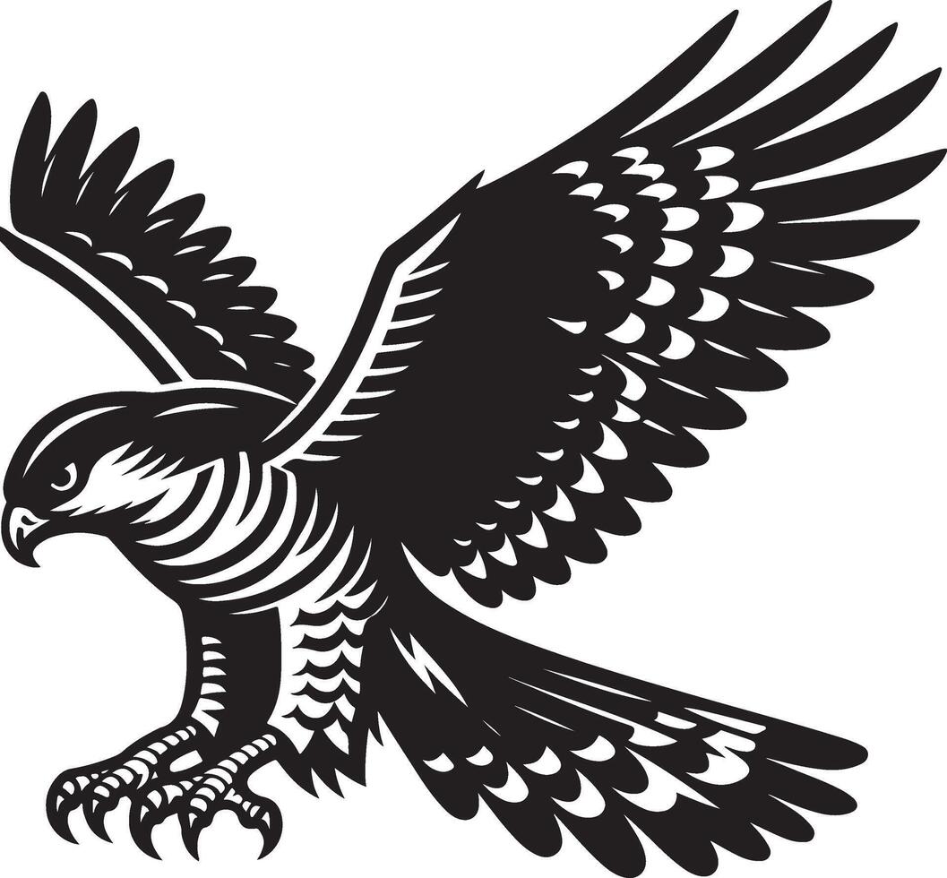 goshawk art Illustration vector