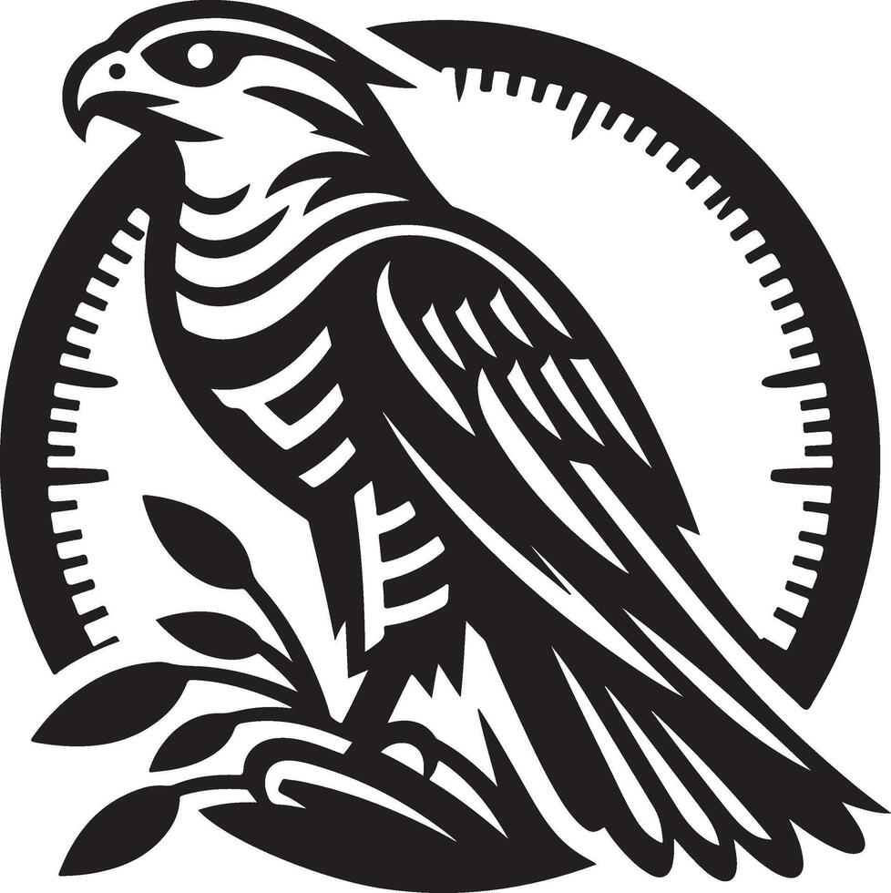 goshawk art Illustration vector