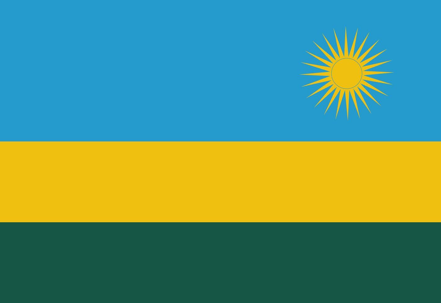 amazing Rwanda flag illustrator country flags vector