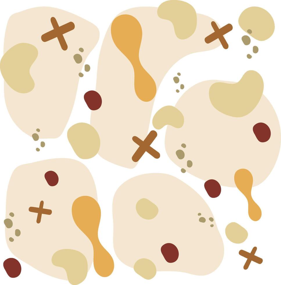 Colorful organic shapes background vector