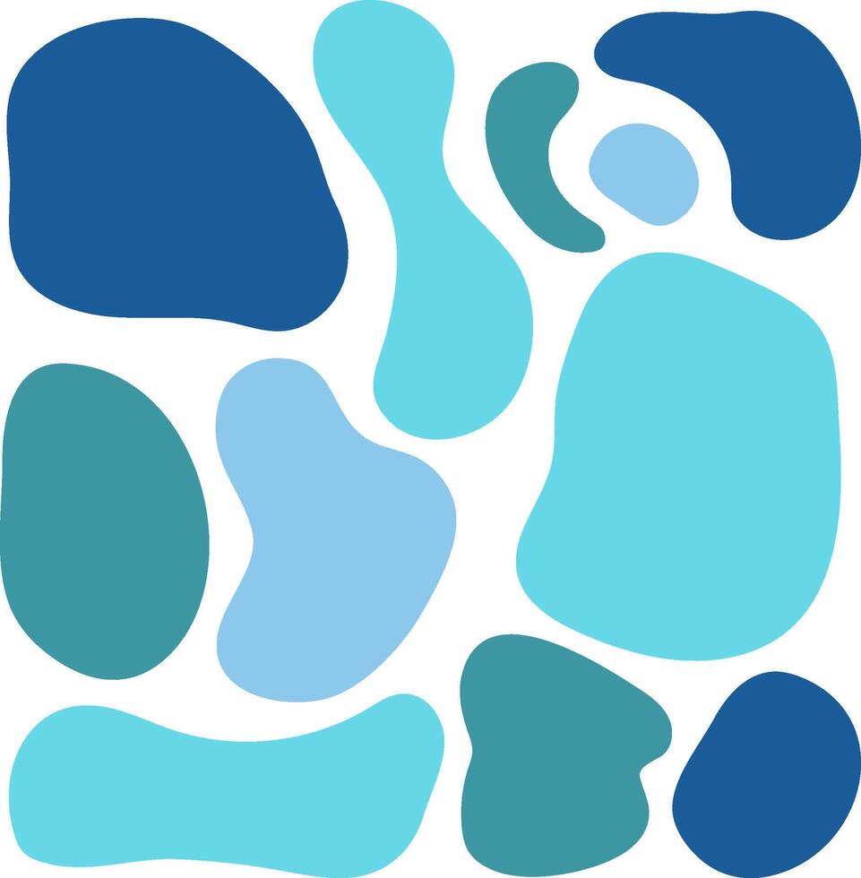 Colorful organic shapes background vector