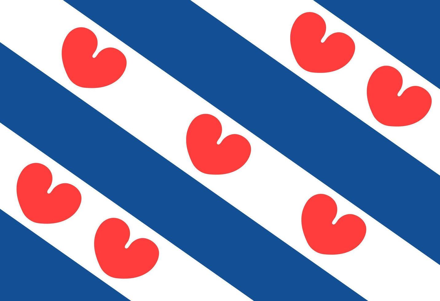 Friesland flag illustrator country flags vector