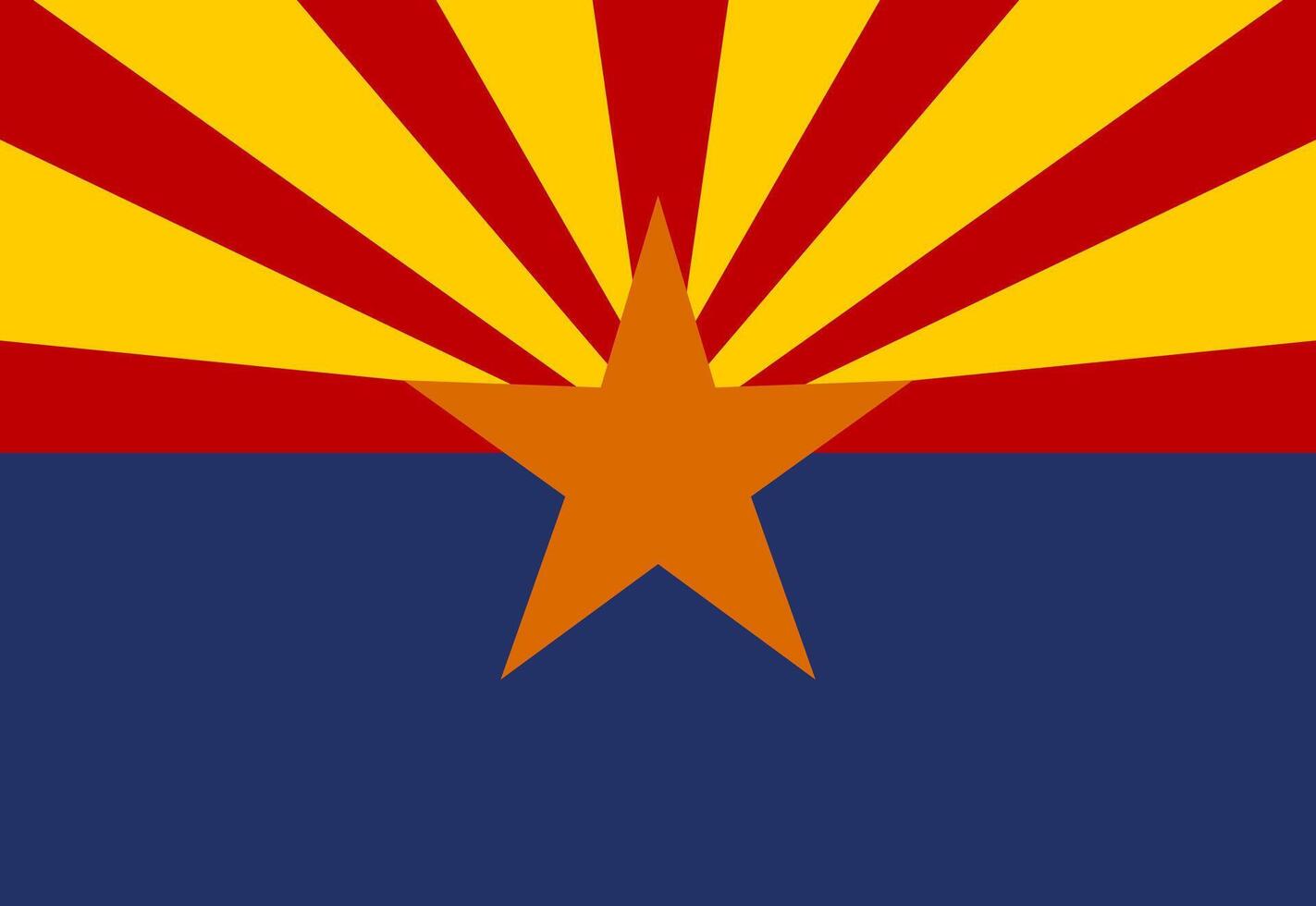 Arizona state flag illustrator country flags vector
