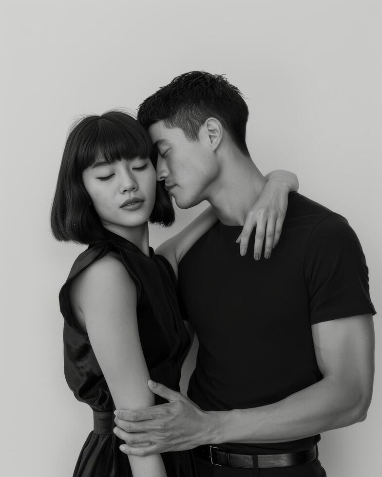 Man and Woman Standing Together photo