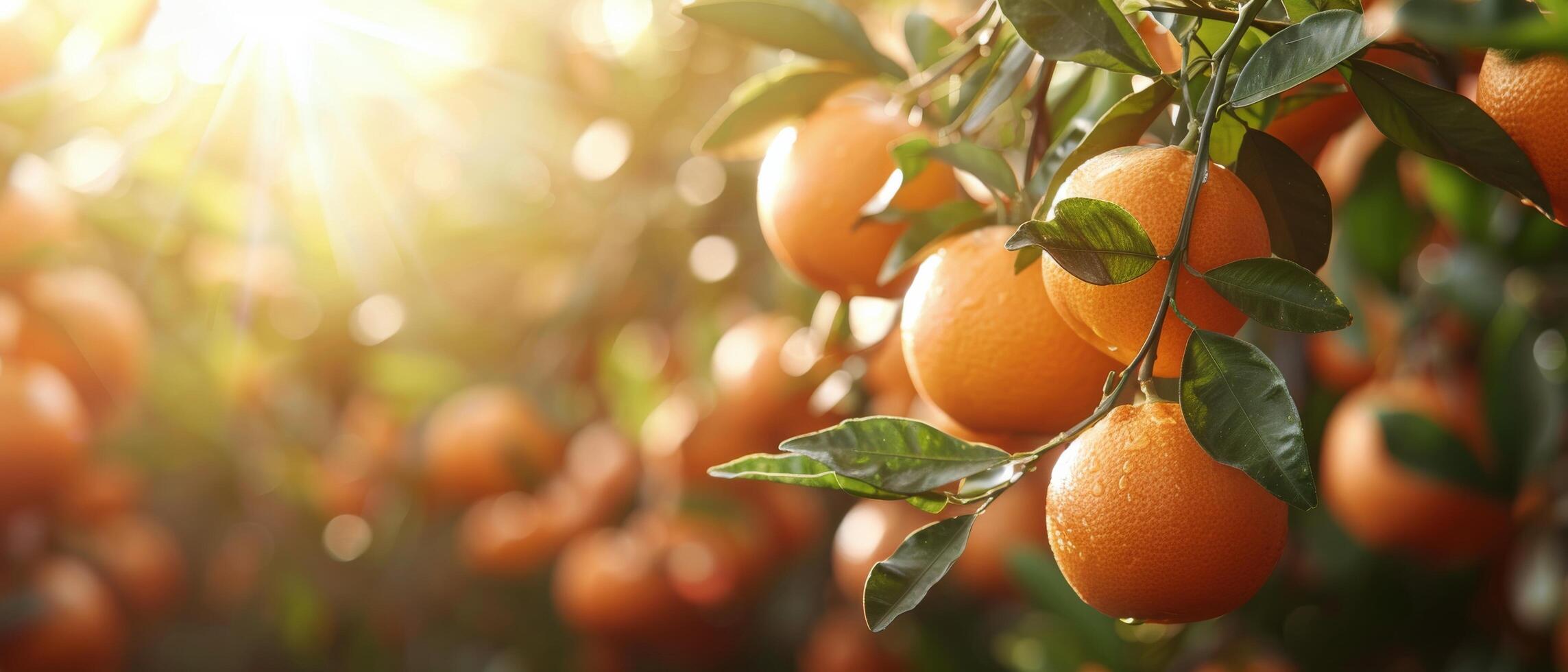 Tree Laden With Ripe Oranges photo