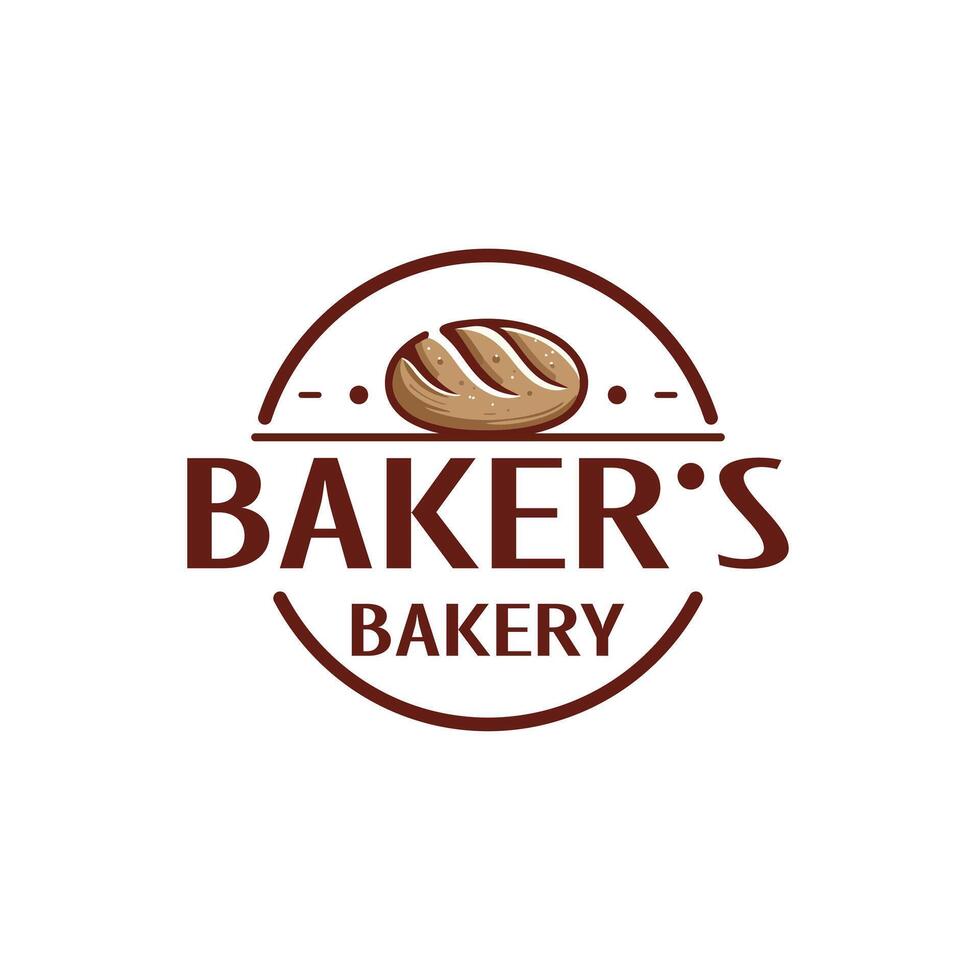 Classic Loaf Bakery Logo Template vector