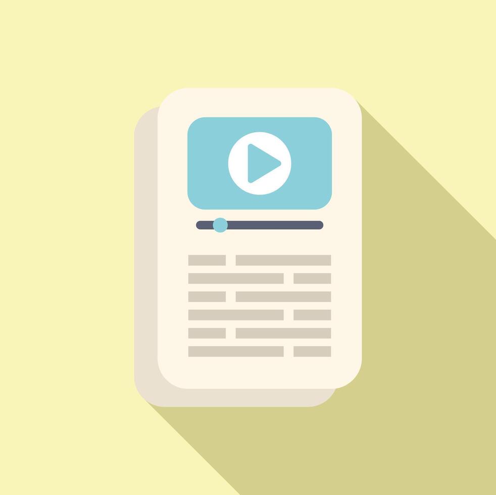 Modern flat design concept for online media vector