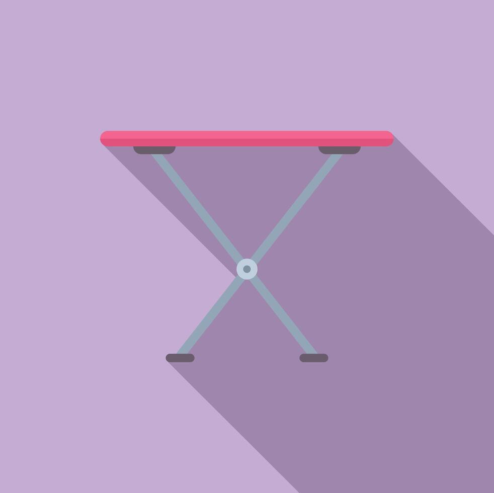 Flat design illustration of a modern ironing board vector