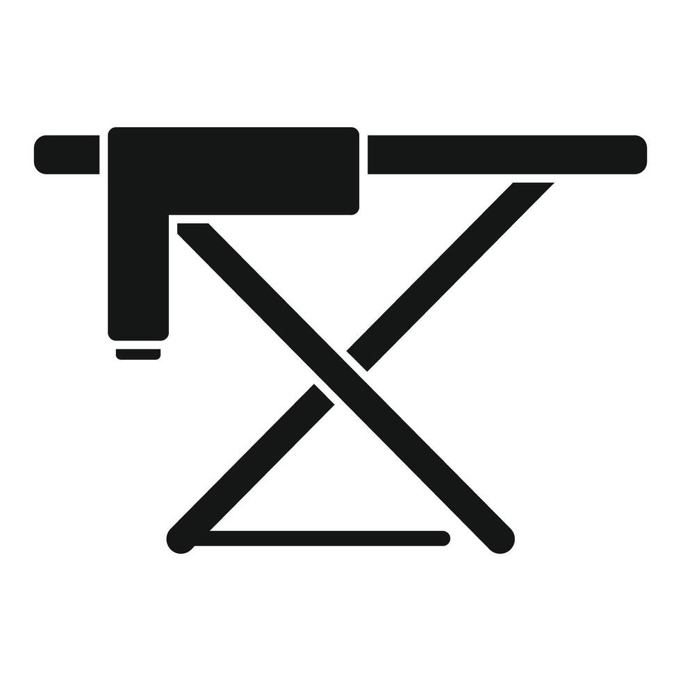 Black silhouette of carpentry hammer on stand vector