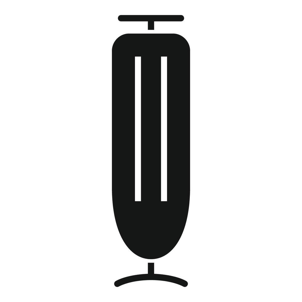 Barber pole icon in black silhouette vector