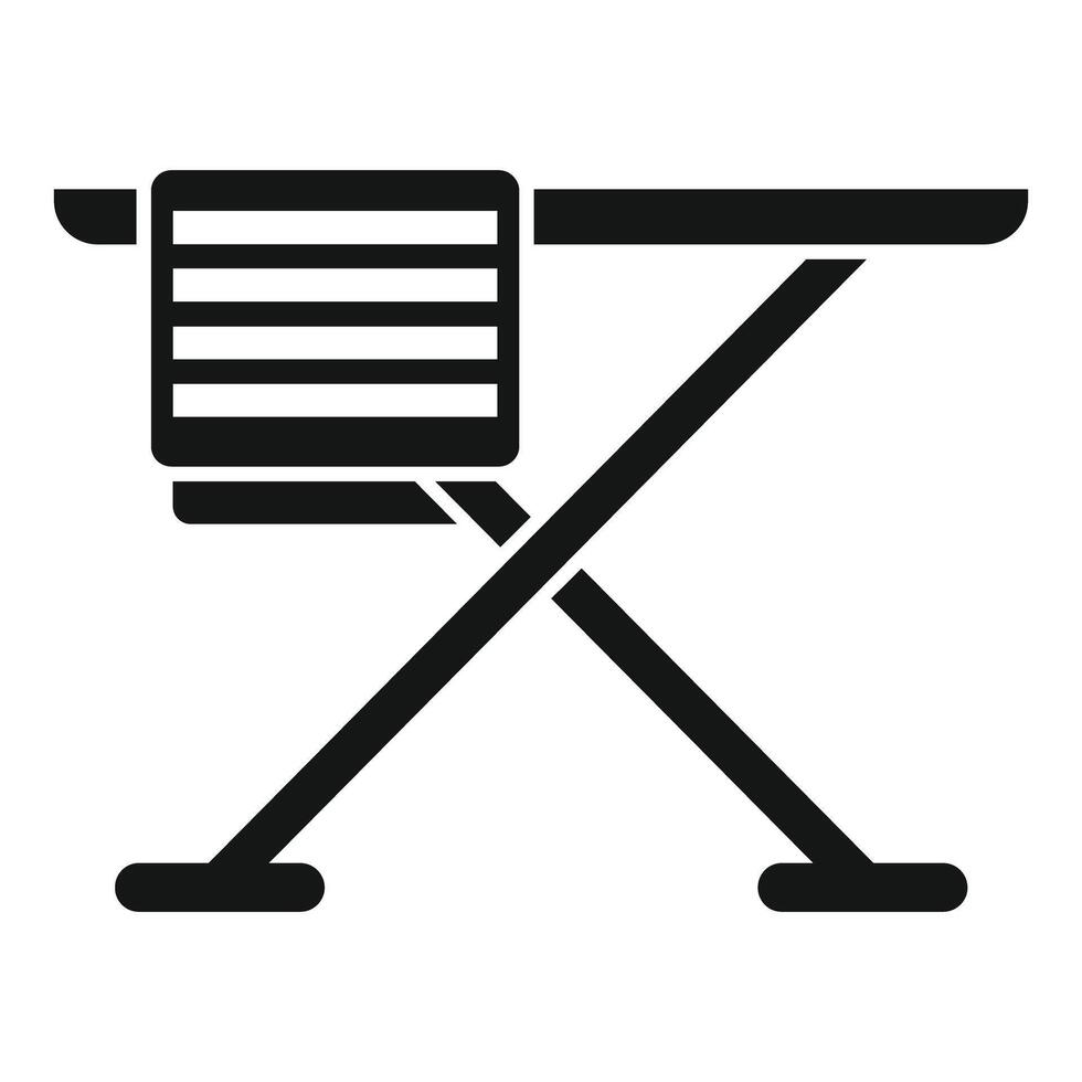 Black silhouette of director's chair icon vector