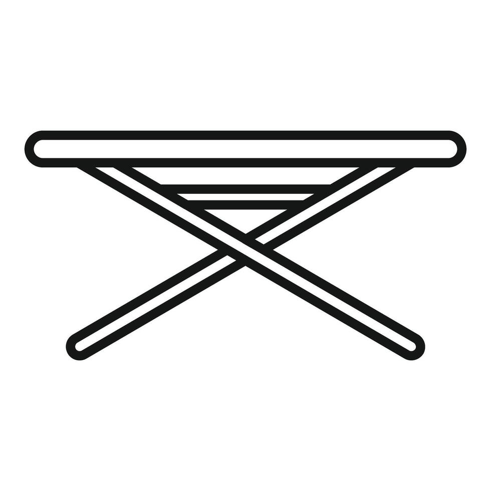 Minimalist ironing board line icon vector