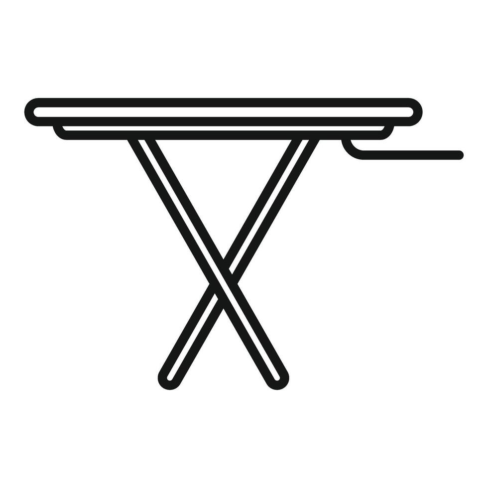 Modern ironing board line icon vector