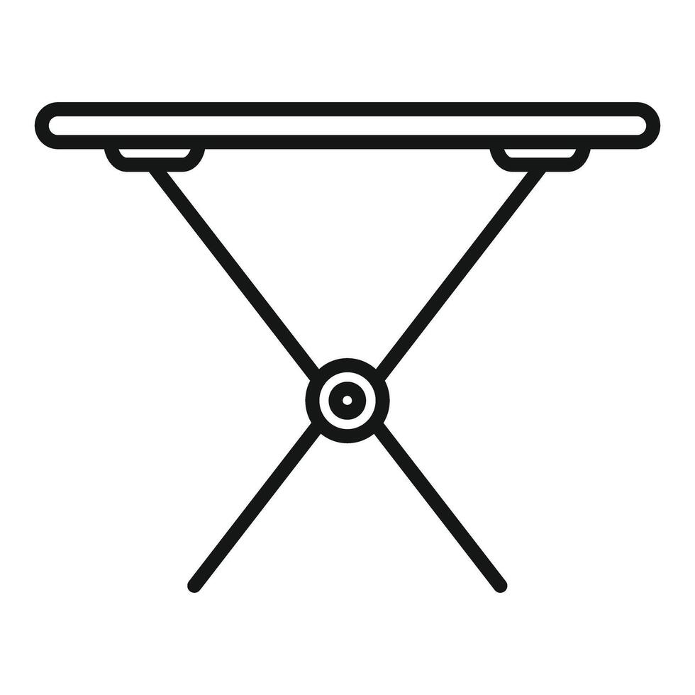 Simplified ironing board line icon vector