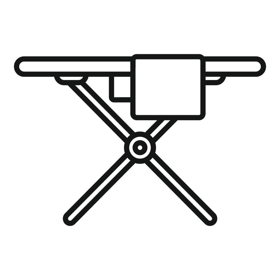 Black and white icon of a simple ironing board design vector