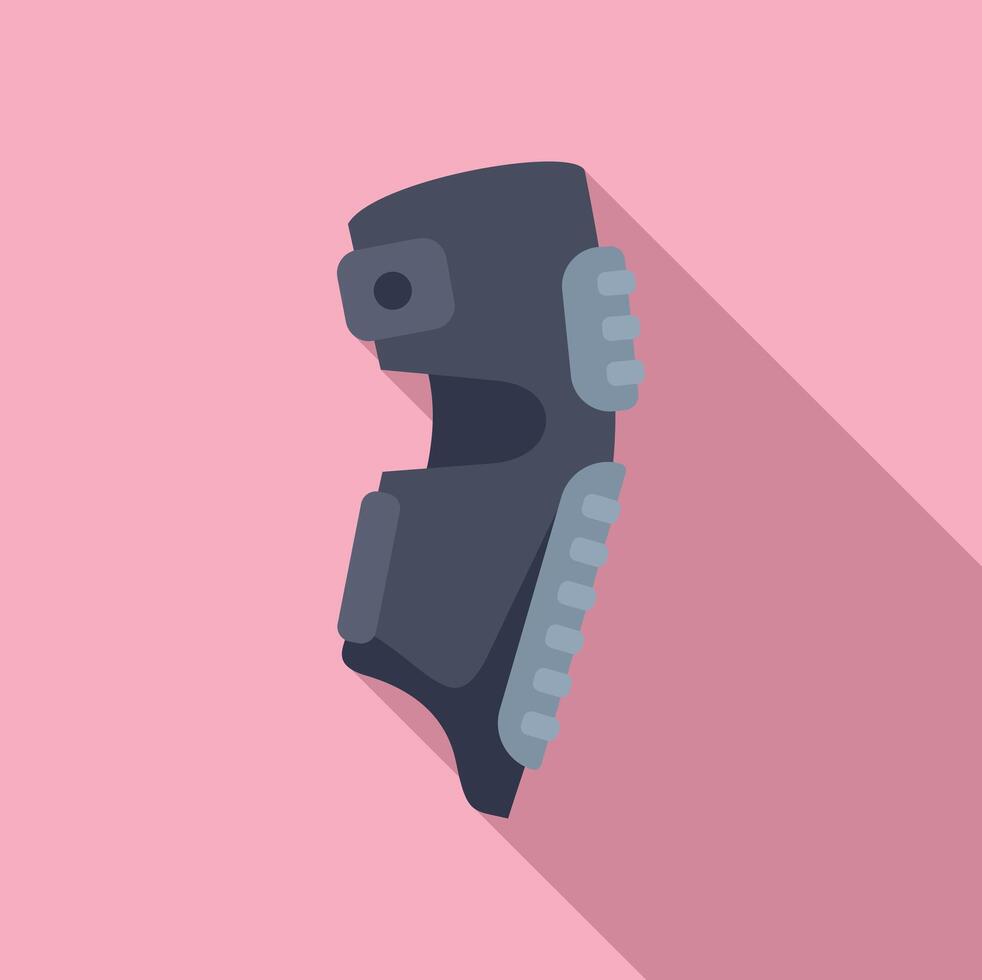 Flat design illustration of climbing shoe vector