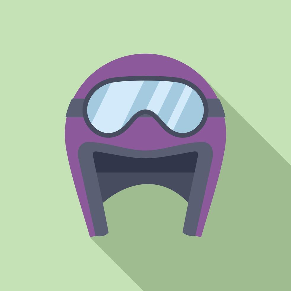 Flat design ski goggles illustration vector