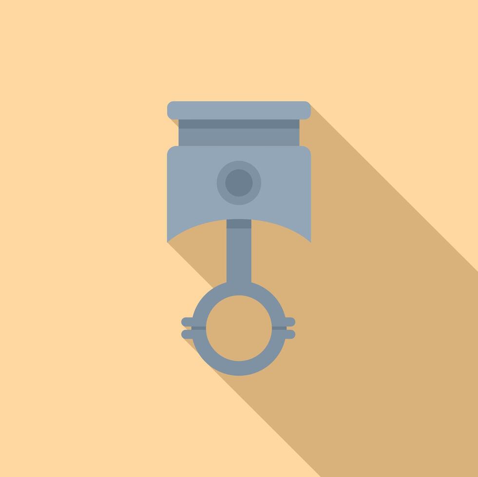 Flat design illustration of an engine piston vector