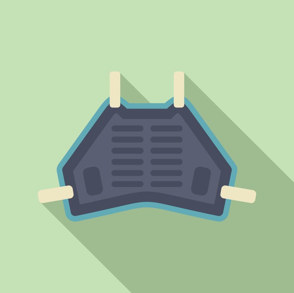 Flat design illustration of blue protective mask vector