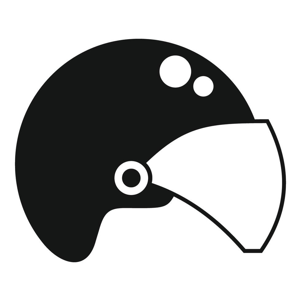 Black motorcycle helmet illustration vector