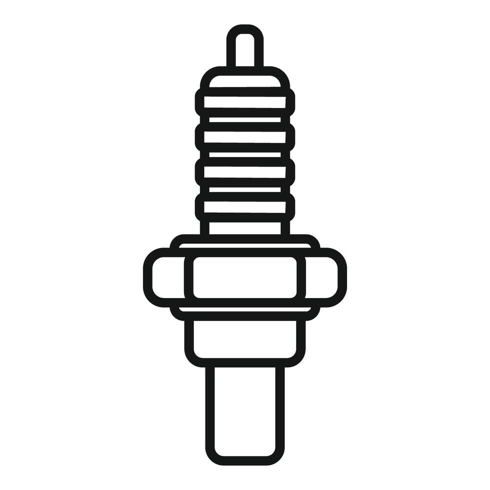 illustration of a spark plug icon vector