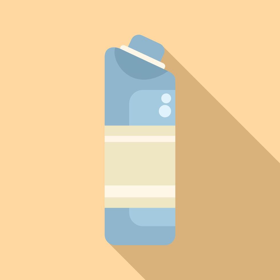 Flat design illustration of a shampoo bottle vector