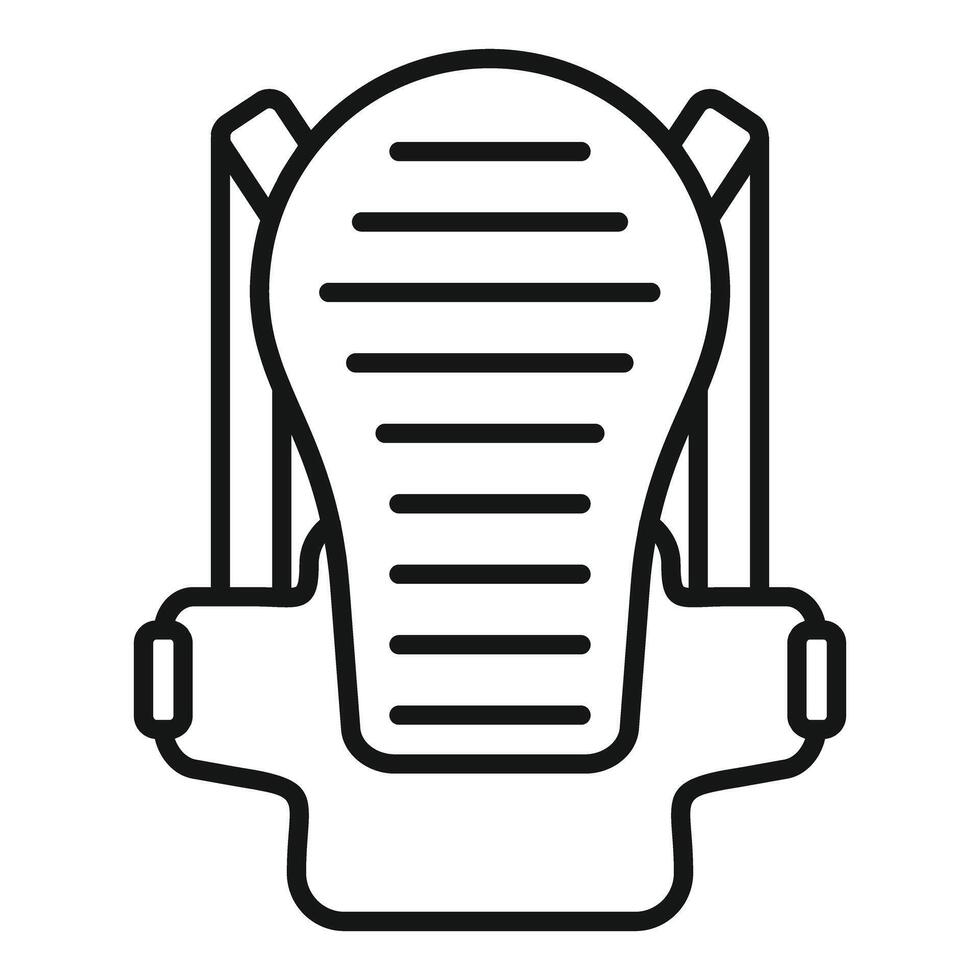 Outline illustration of a space shuttle vector