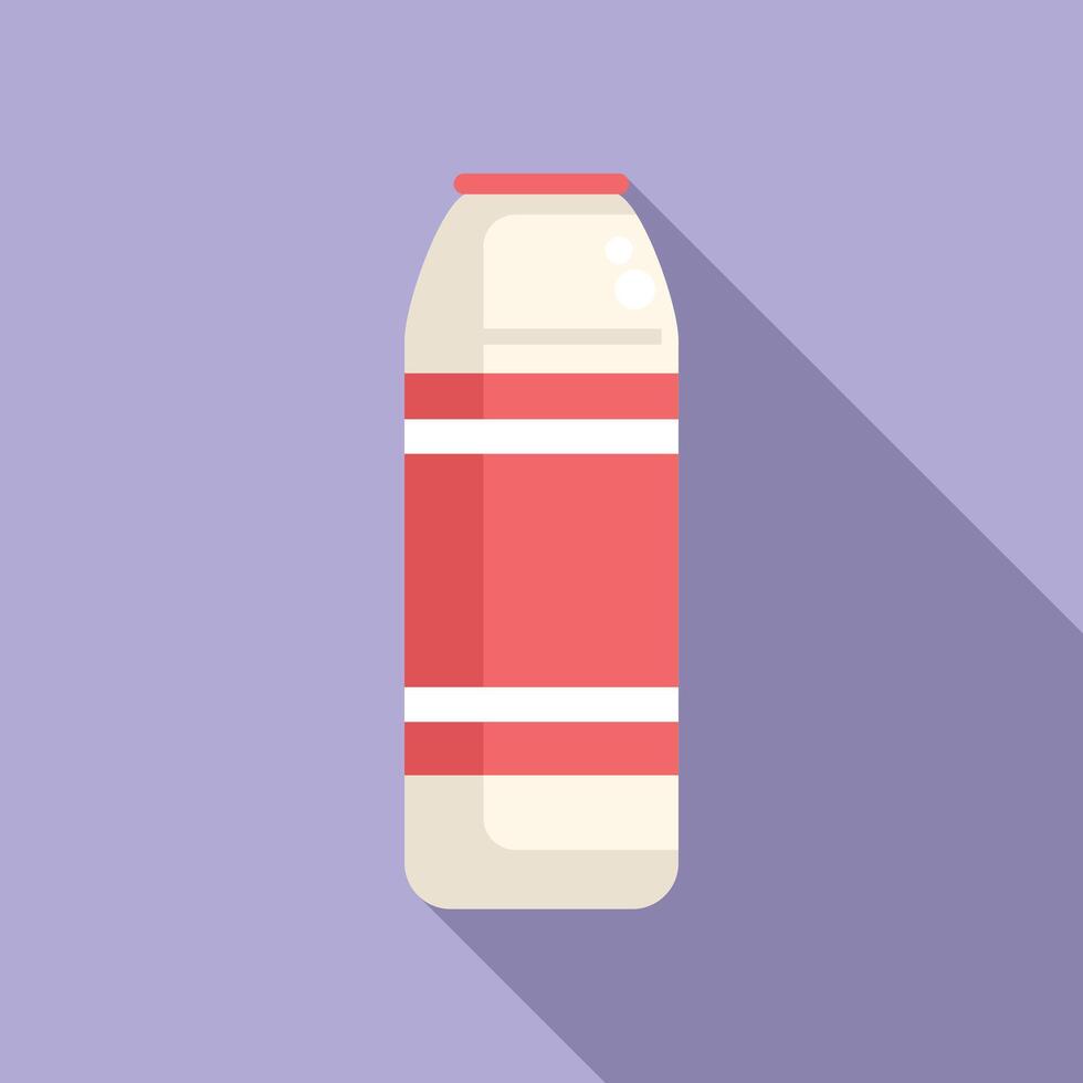 Flat design illustration of a milk bottle vector