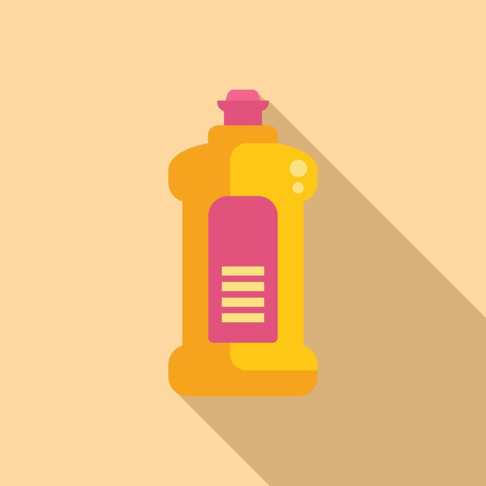 Flat design cleaning product bottle icon vector