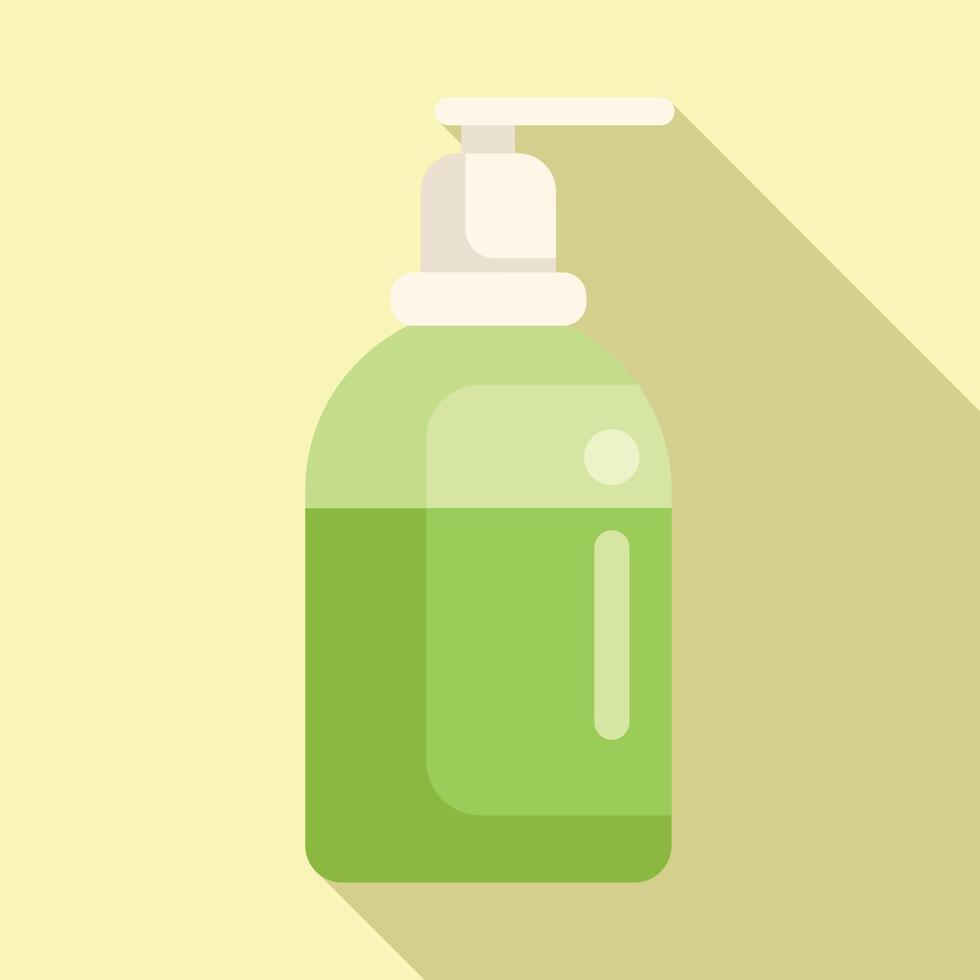 Flat design hand sanitizer bottle icon vector