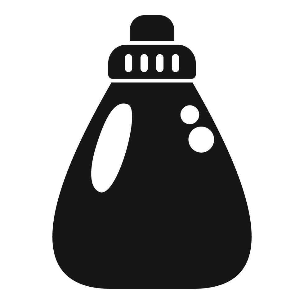 Silhouette of a generic cleaning product bottle vector