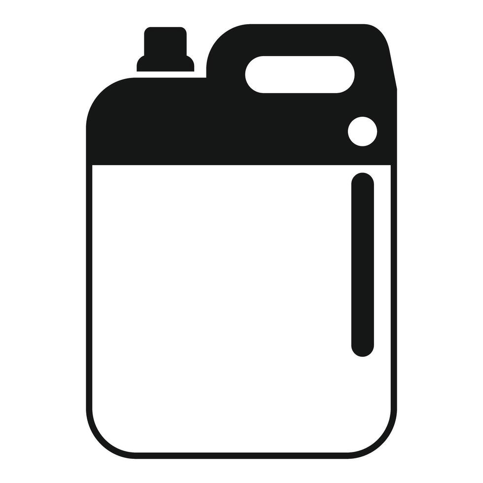 Black and white silhouette of a detergent bottle vector