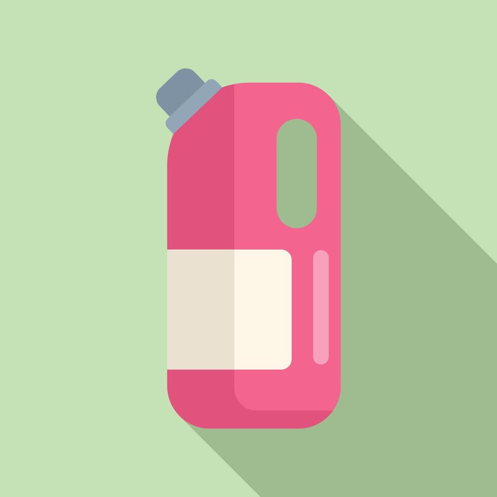 Flat design illustration of cleaning detergent bottle vector